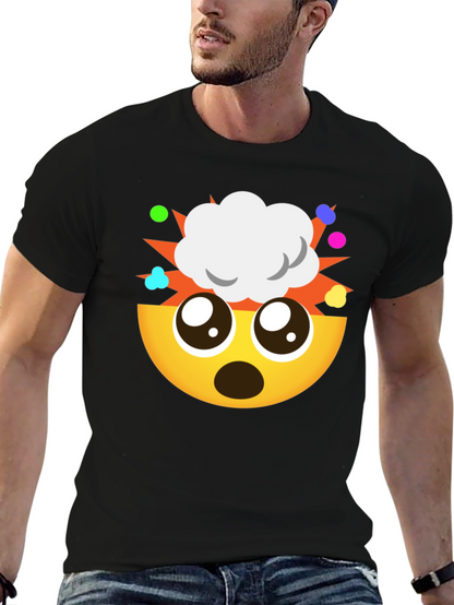 Camiseta Negra Emoji ¡Explosión de Ideas!