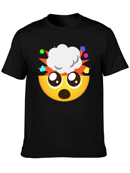 Camiseta Negra Emoji ¡Explosión de Ideas!