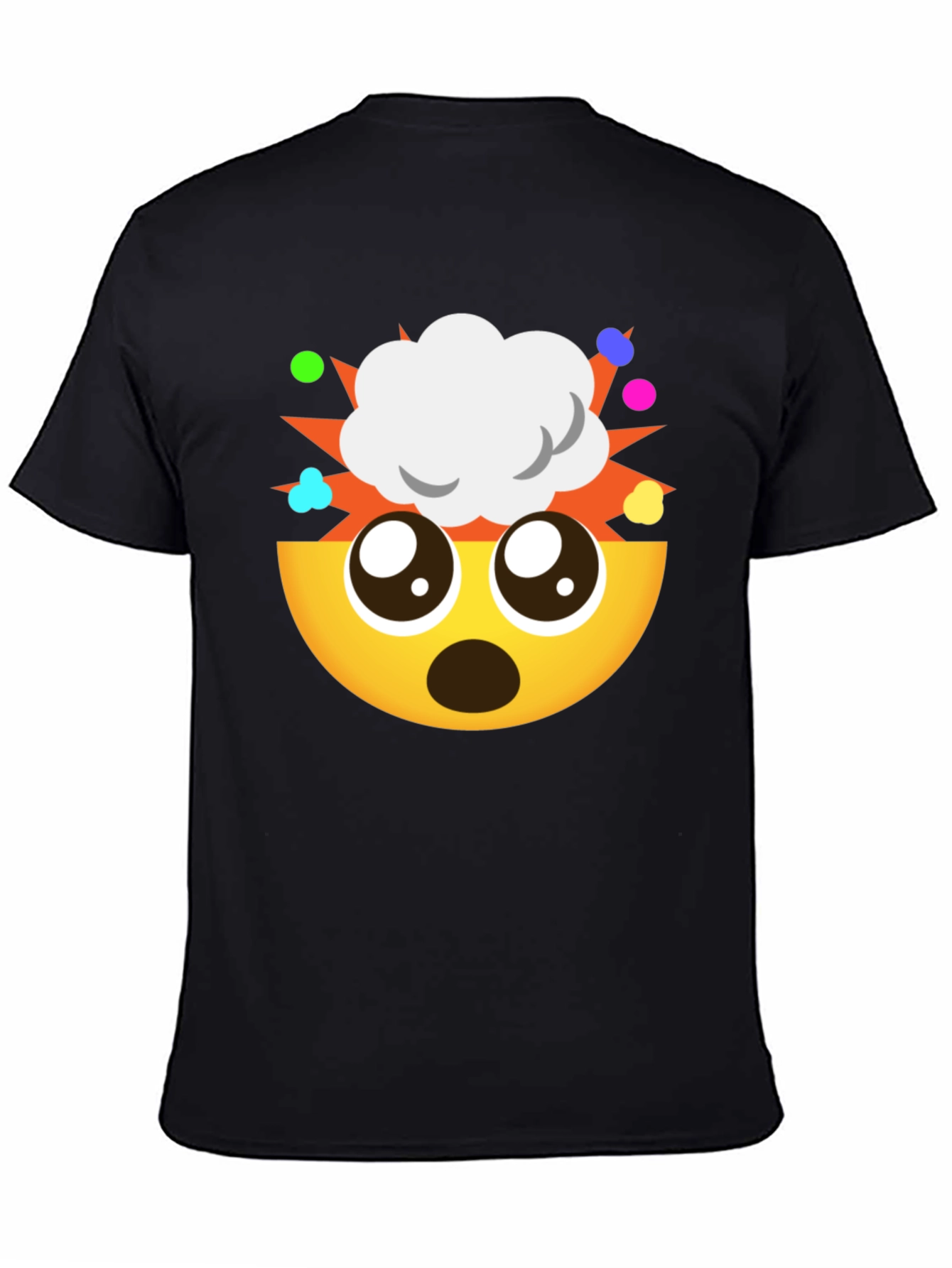 Camiseta Negra Emoji ¡Explosión de Ideas!