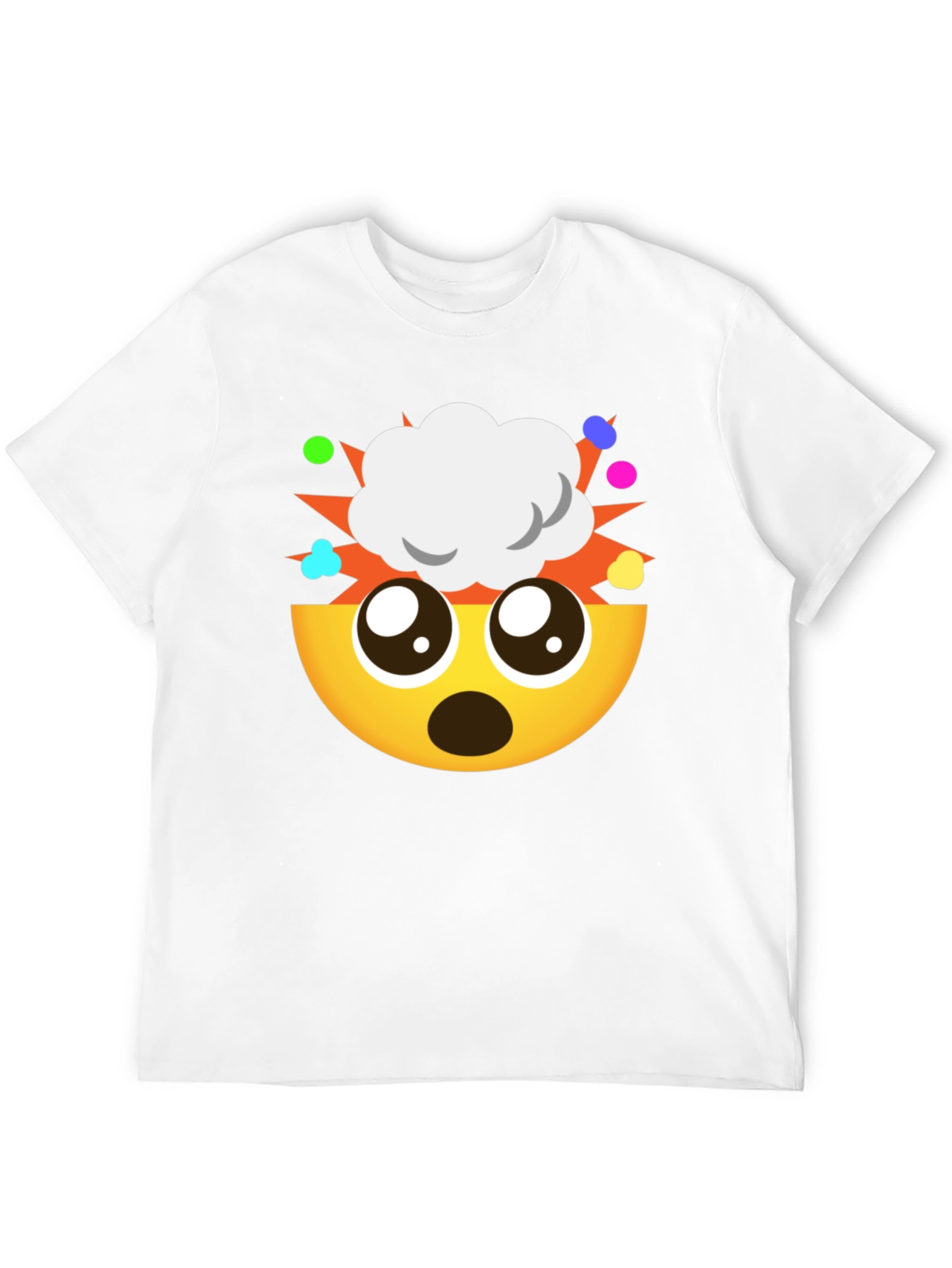 Camiseta Negra Emoji ¡Explosión de Ideas!