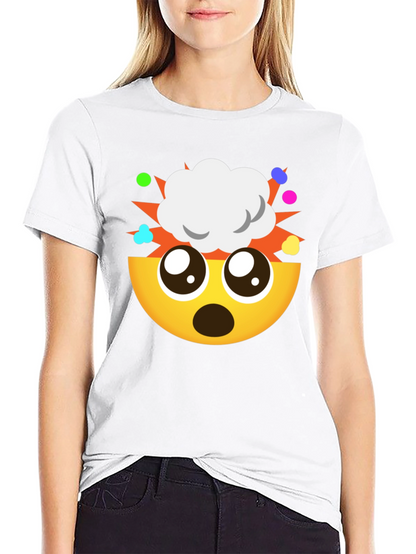 Camiseta Negra Emoji ¡Explosión de Ideas!