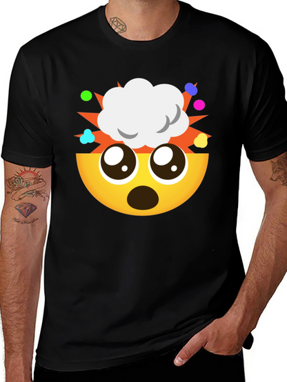 Camiseta Negra Emoji ¡Explosión de Ideas!