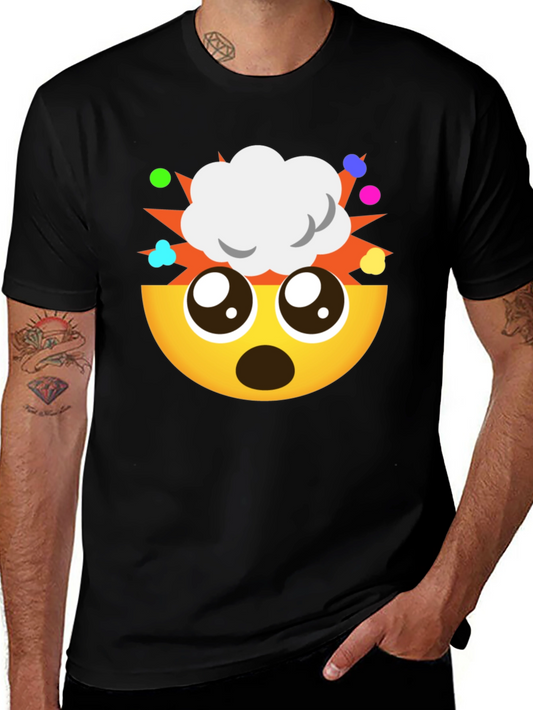 Camiseta Negra Emoji ¡Explosión de Ideas!