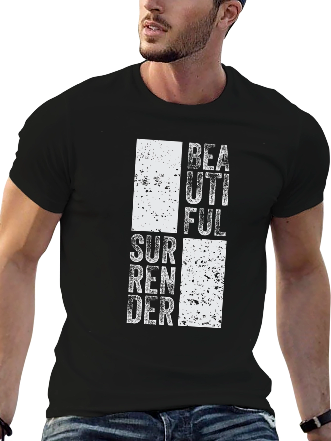 Camiseta Negra: Beautiful Surrender - Diseño Único