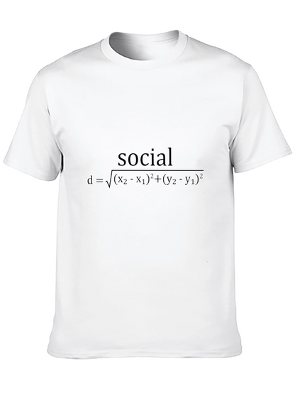 Camiseta Matemática Social: Distancia entre personas