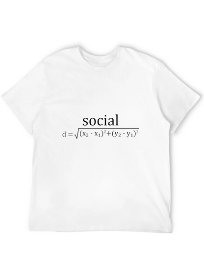 Camiseta Matemática Social: Distancia entre personas