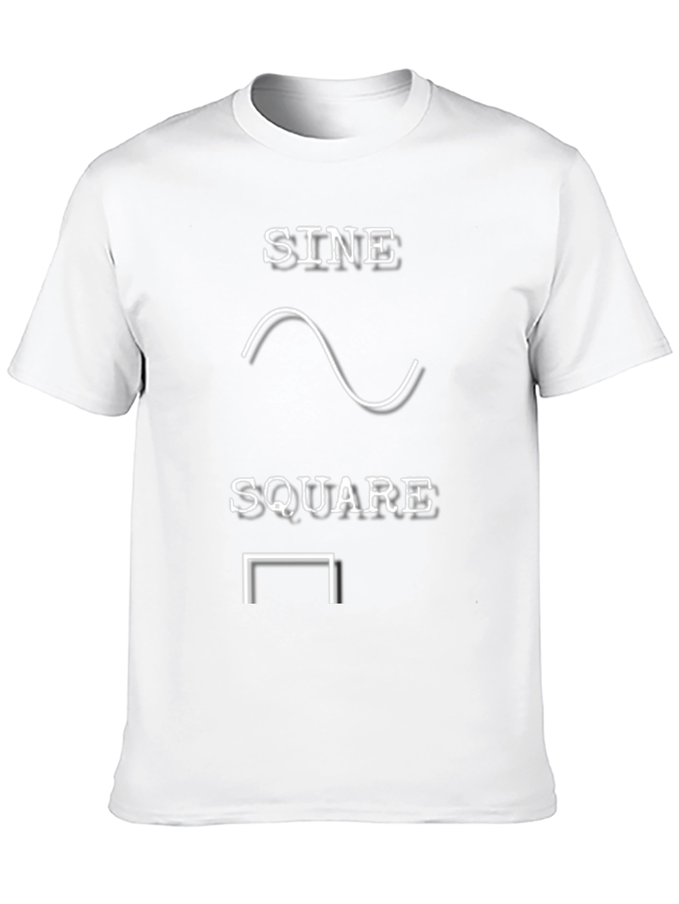 Camiseta Negra Ondas Senoidales y Cuadradas