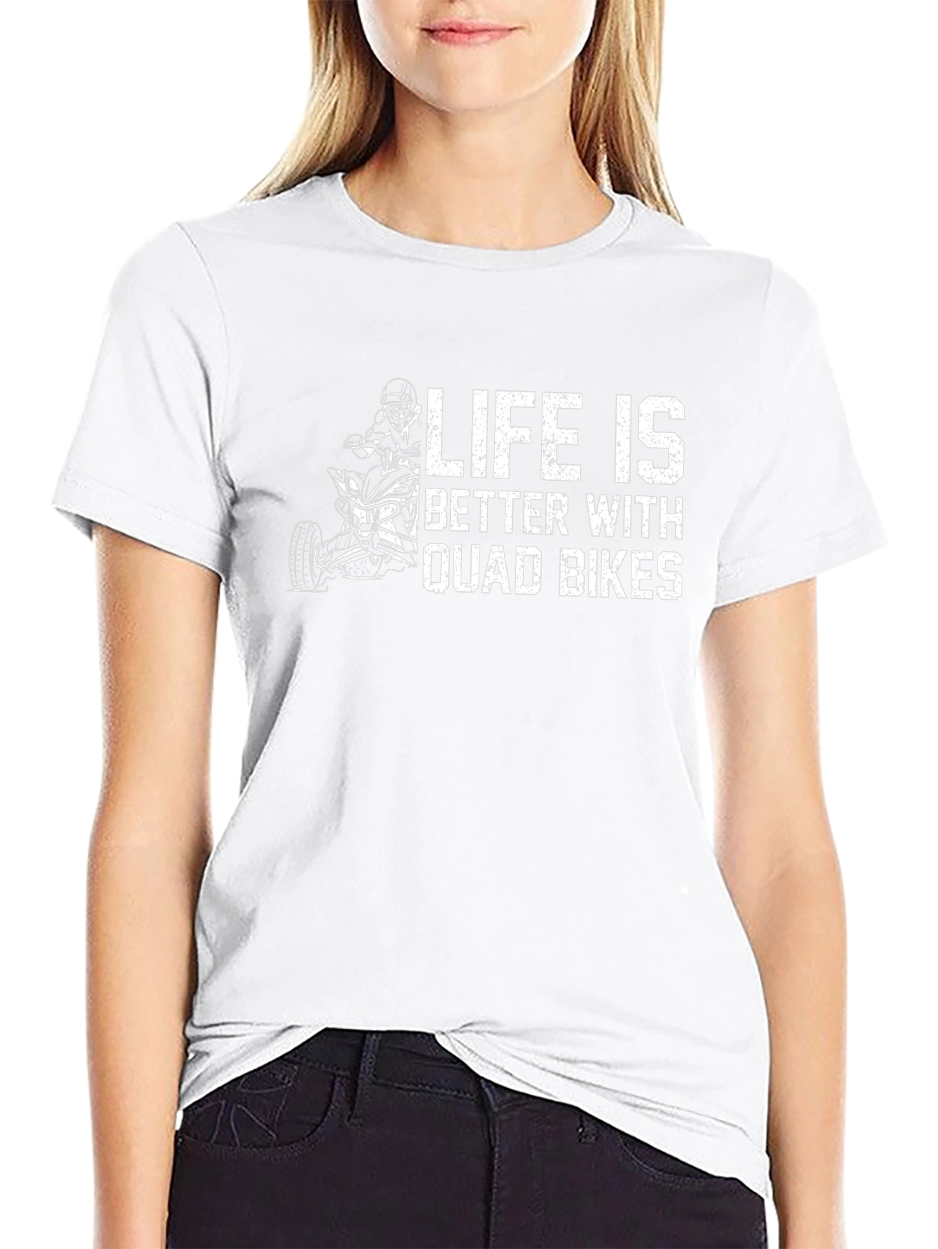 Camiseta Negra Life is Better With Quad Bikes