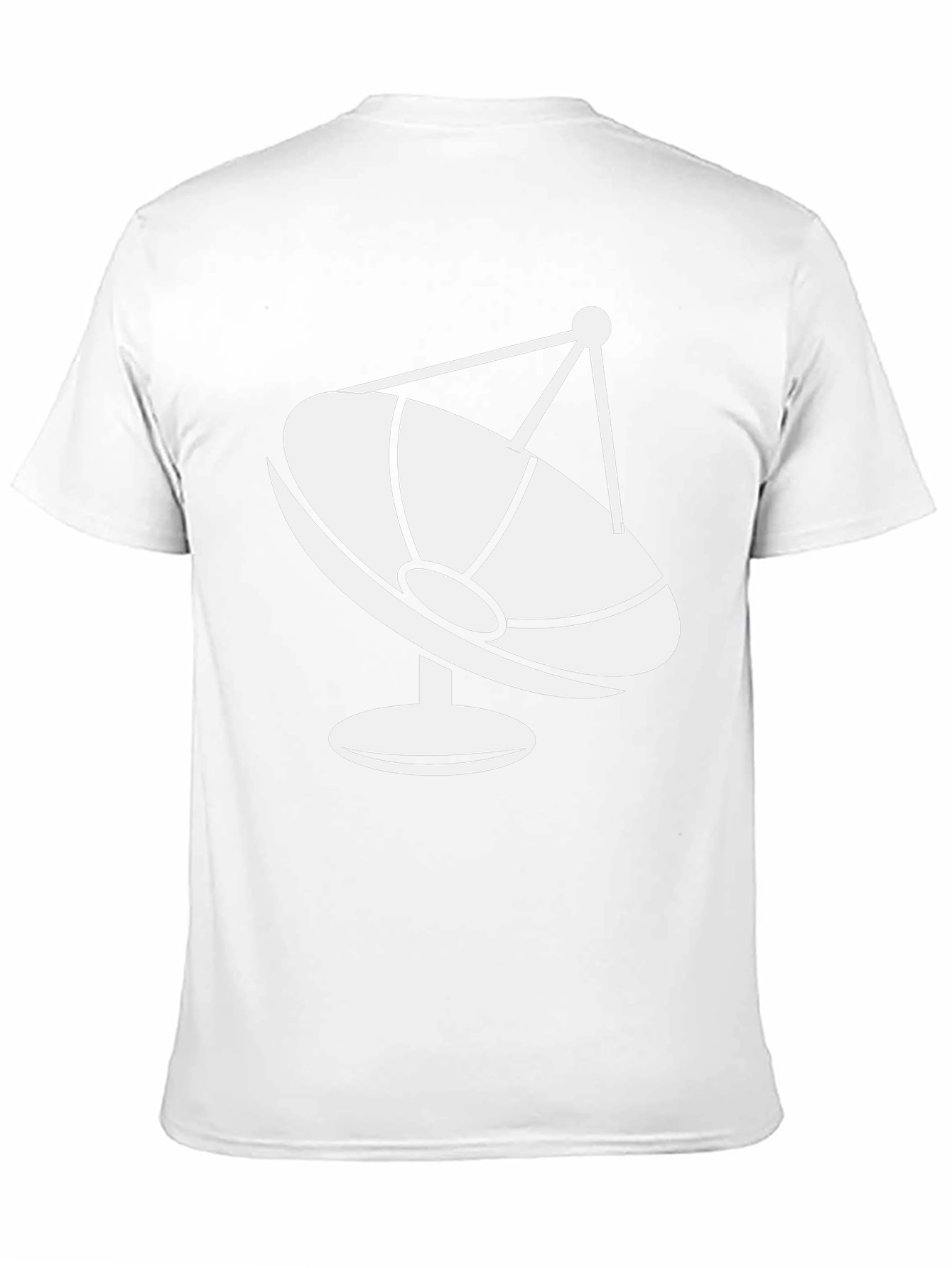 Camiseta Negra con Diseño de Antena Parabólica