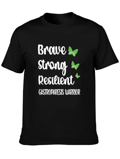 Camiseta Gastroparesia Guerrero Fuerte y Valiente