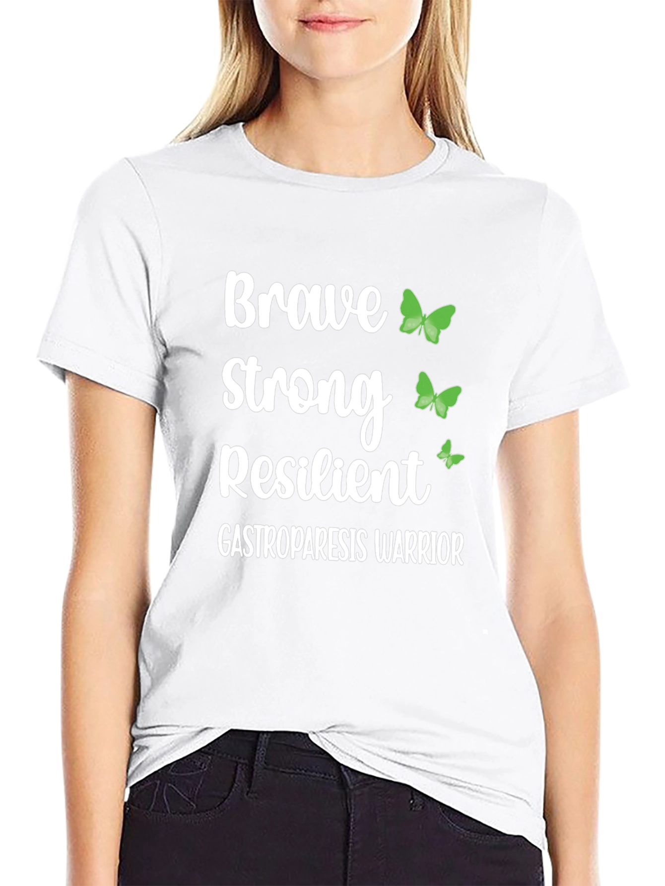 Camiseta Gastroparesia Guerrero Fuerte y Valiente