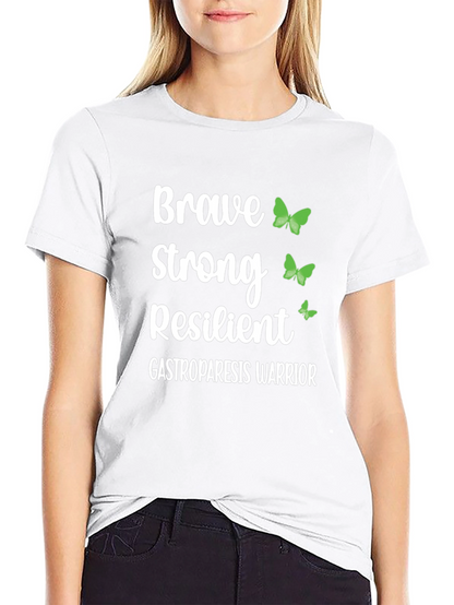 Camiseta Gastroparesia Guerrero Fuerte y Valiente