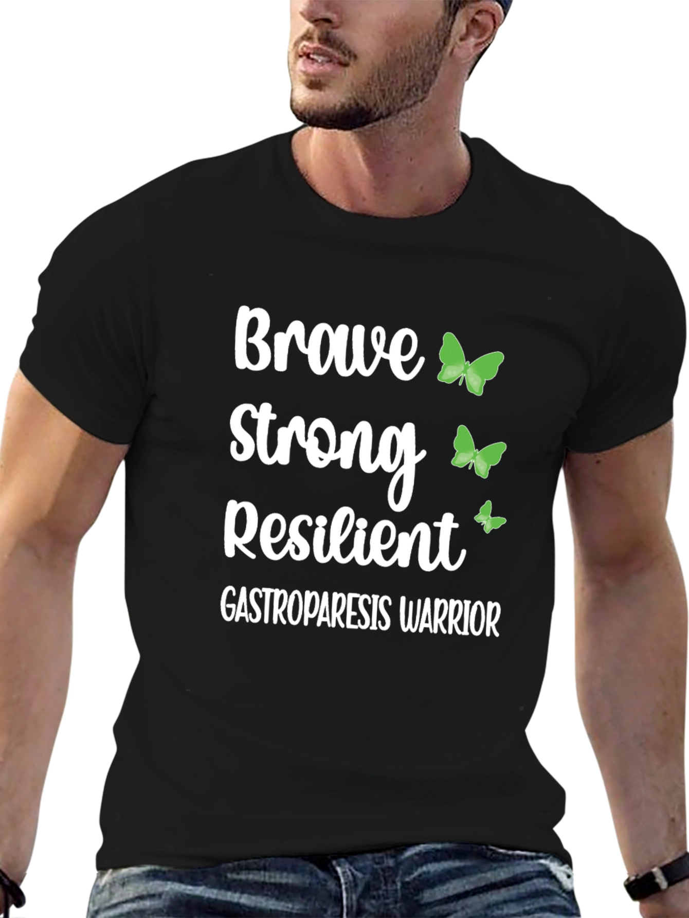Camiseta Gastroparesia Guerrero Fuerte y Valiente