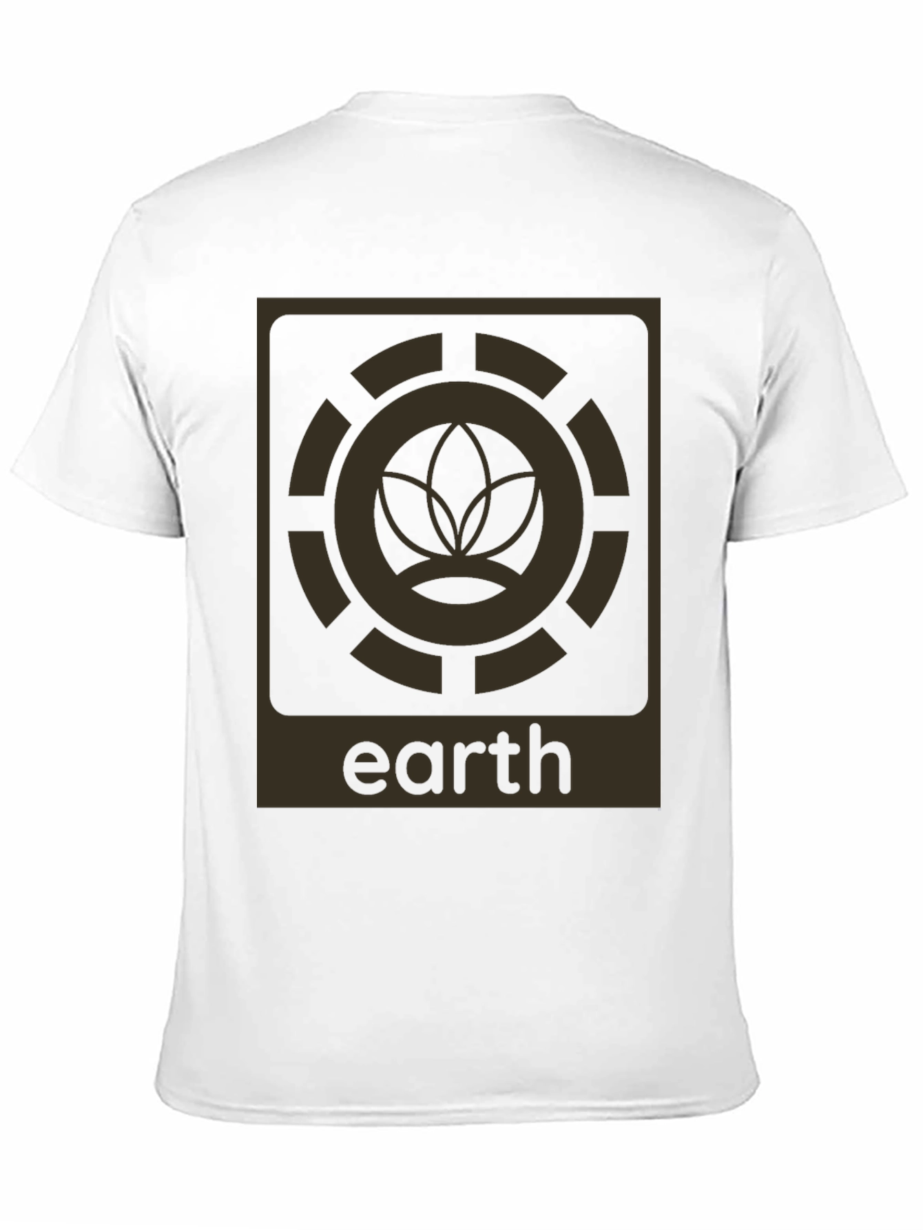 Camiseta Negra Earth Diseño Gráfico Único