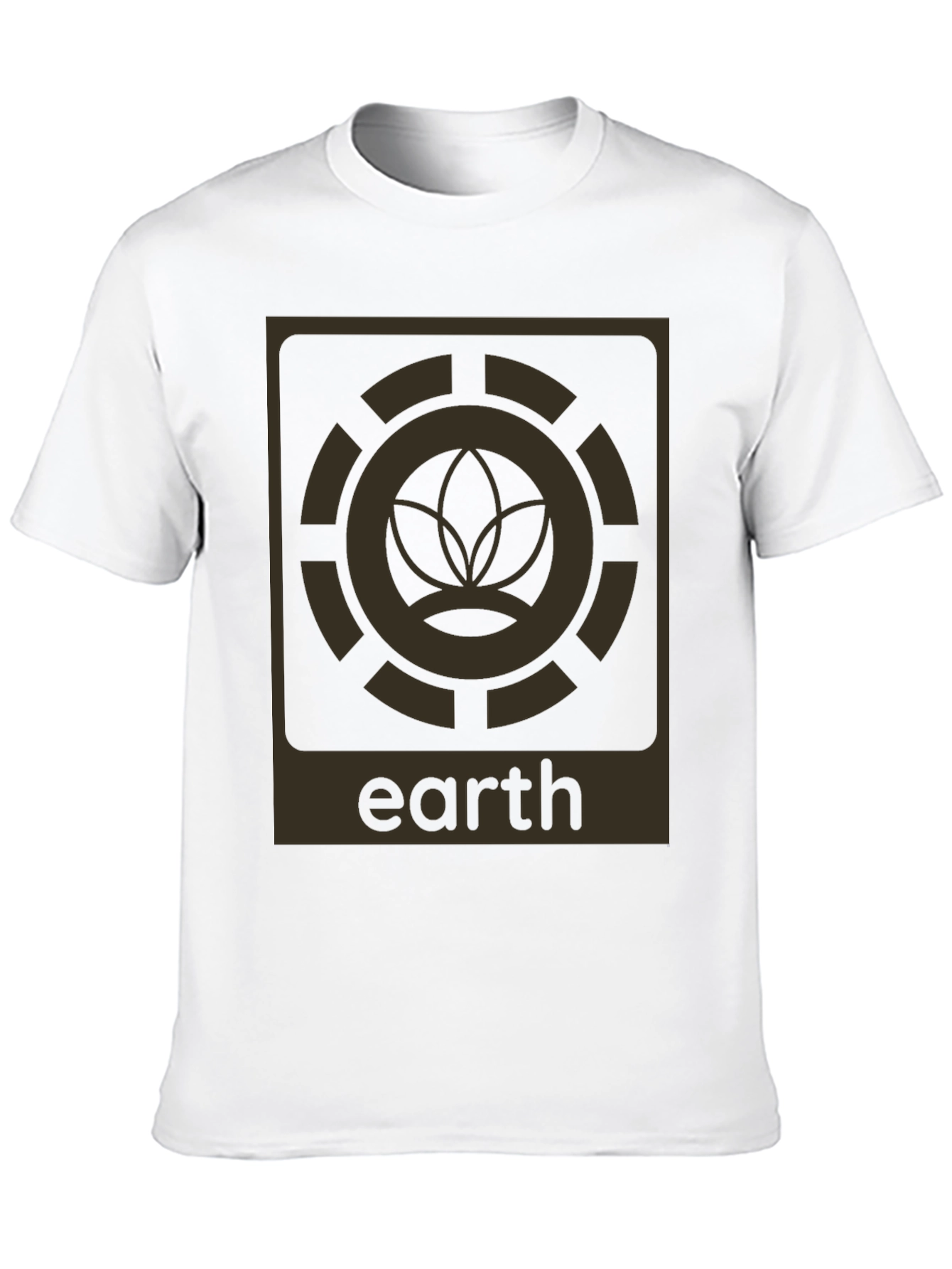 Camiseta Negra Earth Diseño Gráfico Único