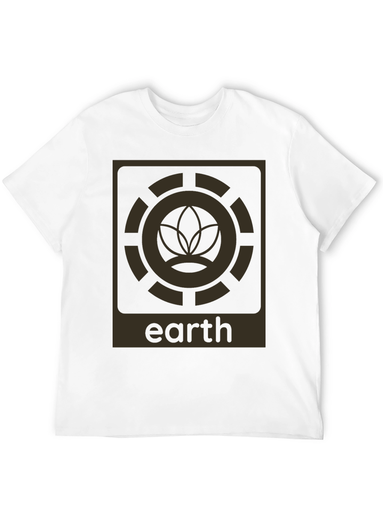 Camiseta Negra Earth Diseño Gráfico Único