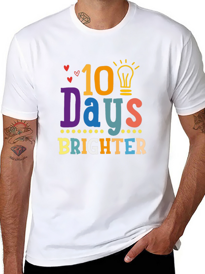 Camiseta Negra 10 Días Más Brillantes
