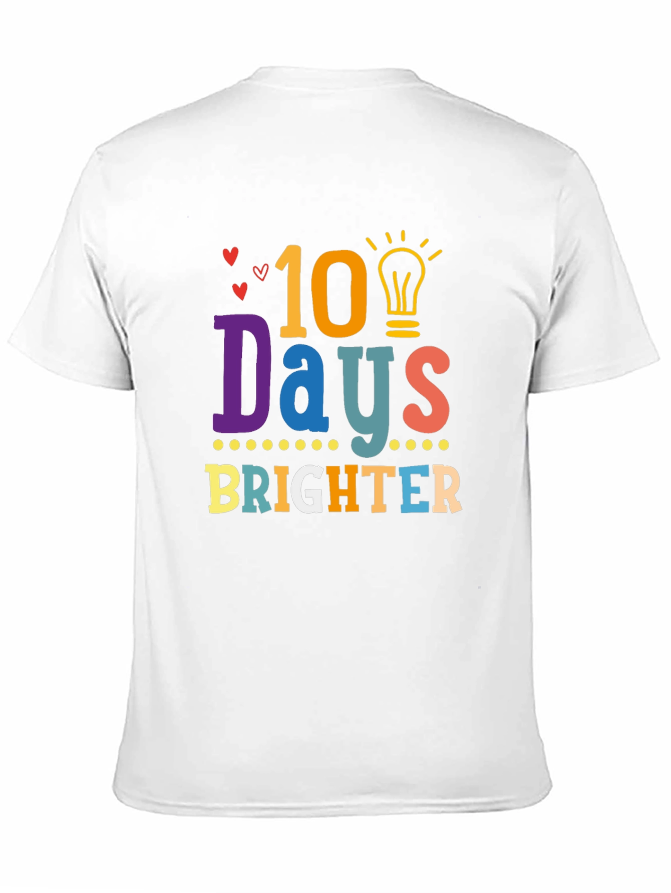 Camiseta Negra 10 Días Más Brillantes