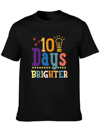 Camiseta Negra 10 Días Más Brillantes