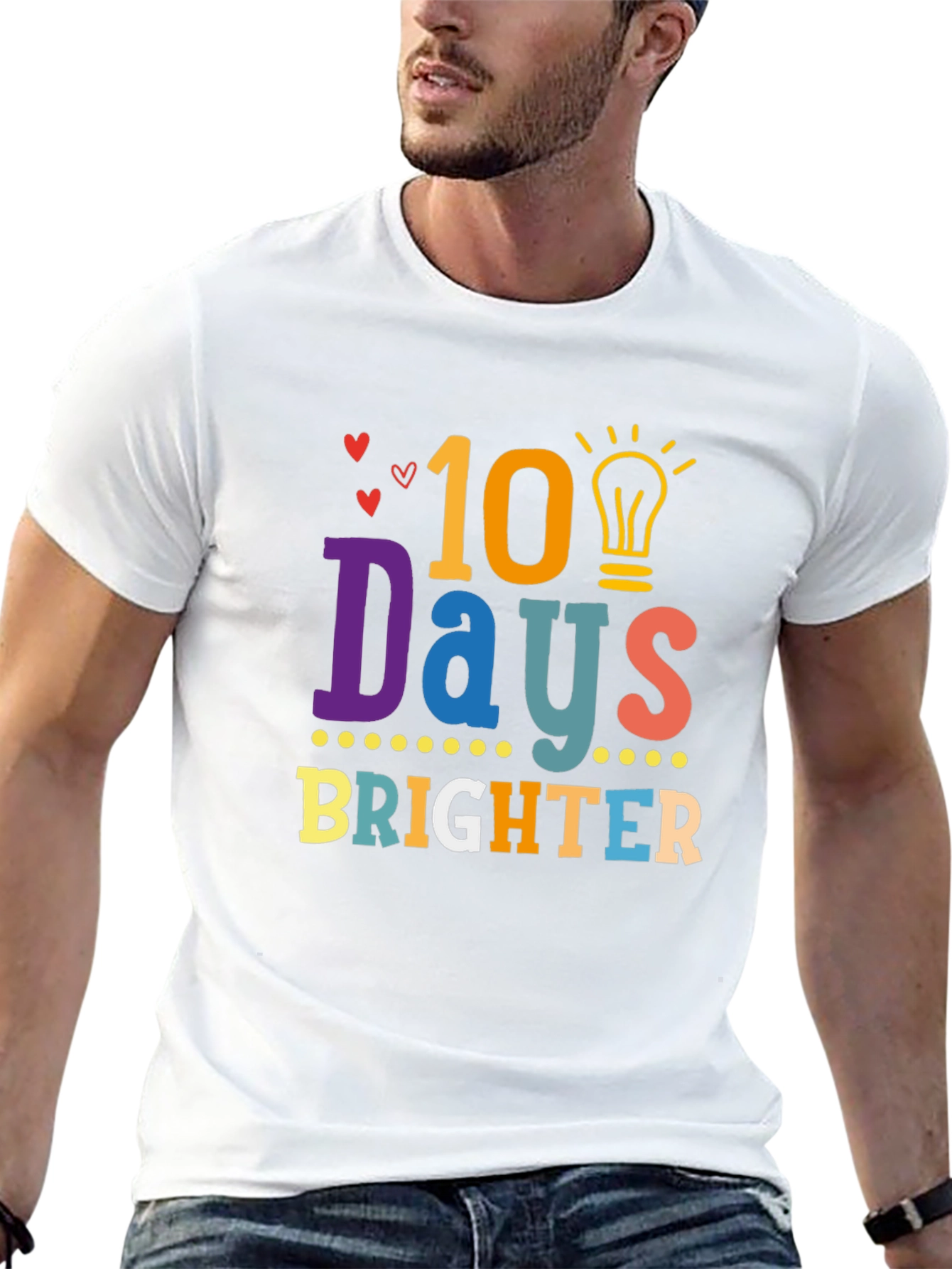 Camiseta Negra 10 Días Más Brillantes