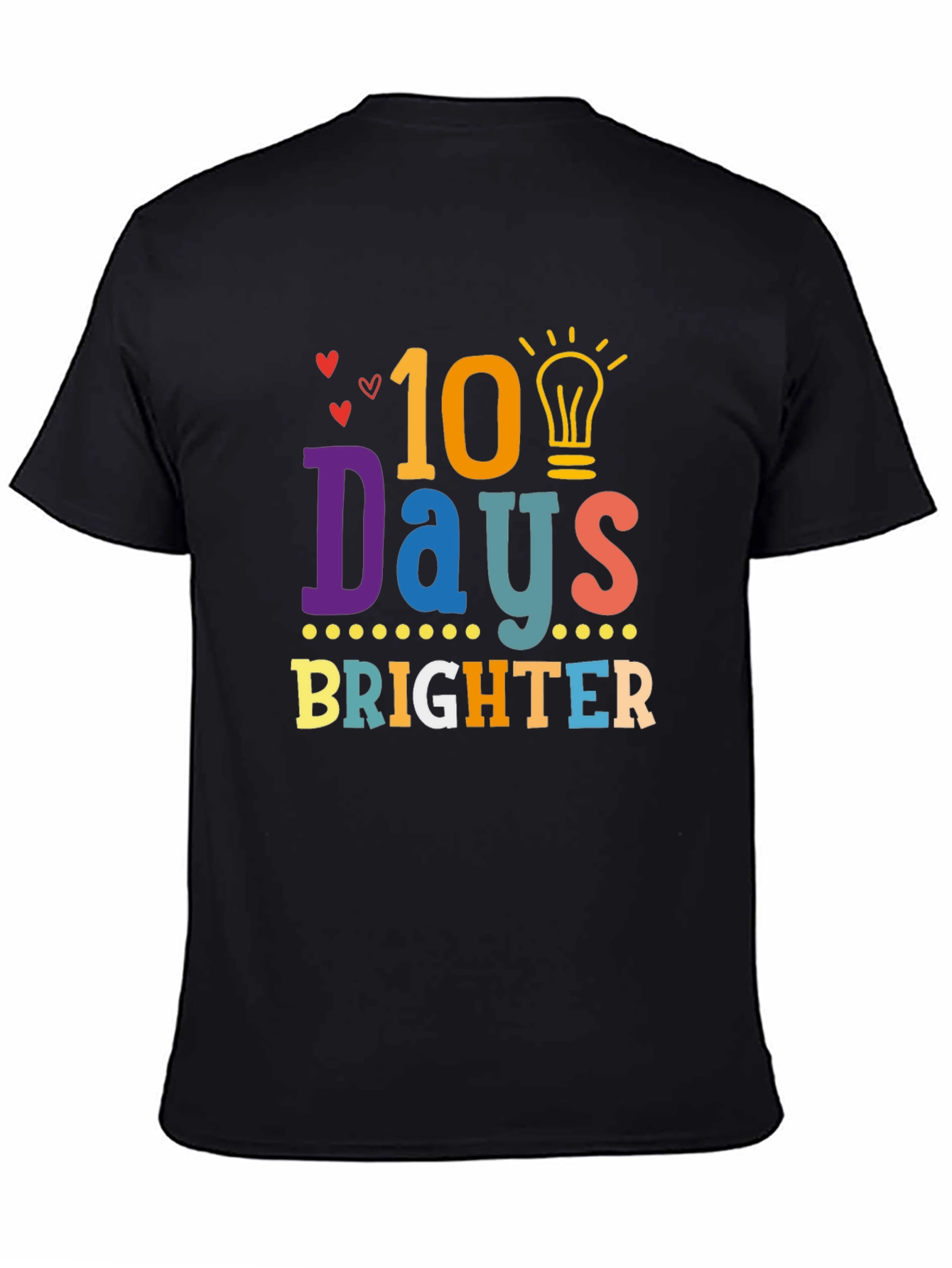 Camiseta Negra 10 Días Más Brillantes