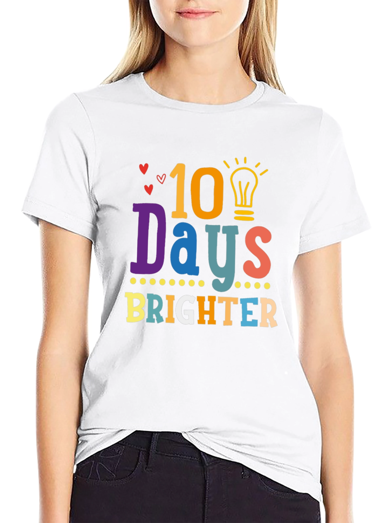 Camiseta Negra 10 Días Más Brillantes