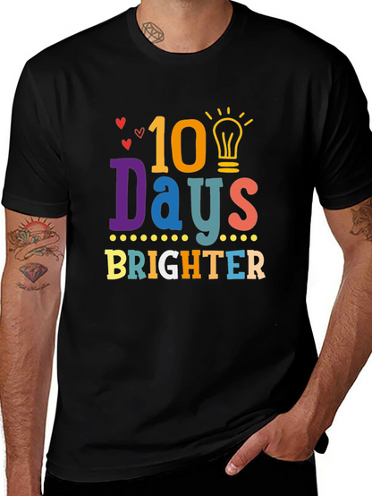 Camiseta Negra 10 Días Más Brillantes