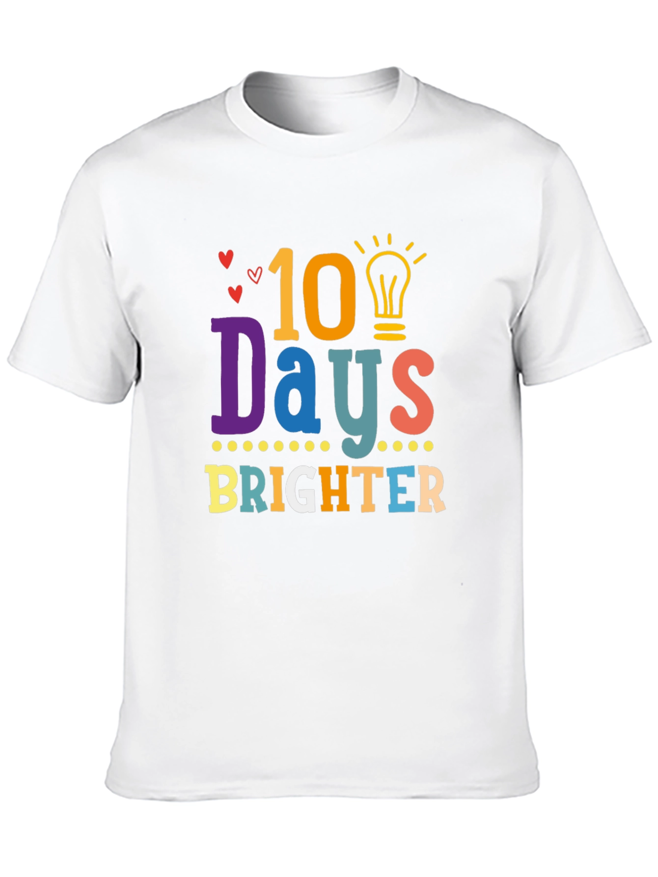 Camiseta Negra 10 Días Más Brillantes