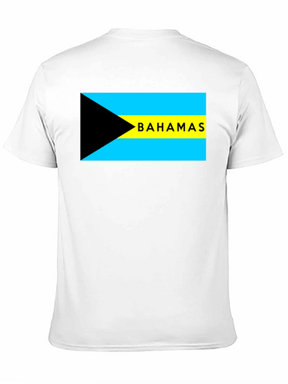 Camiseta Negra con Bandera de Bahamas