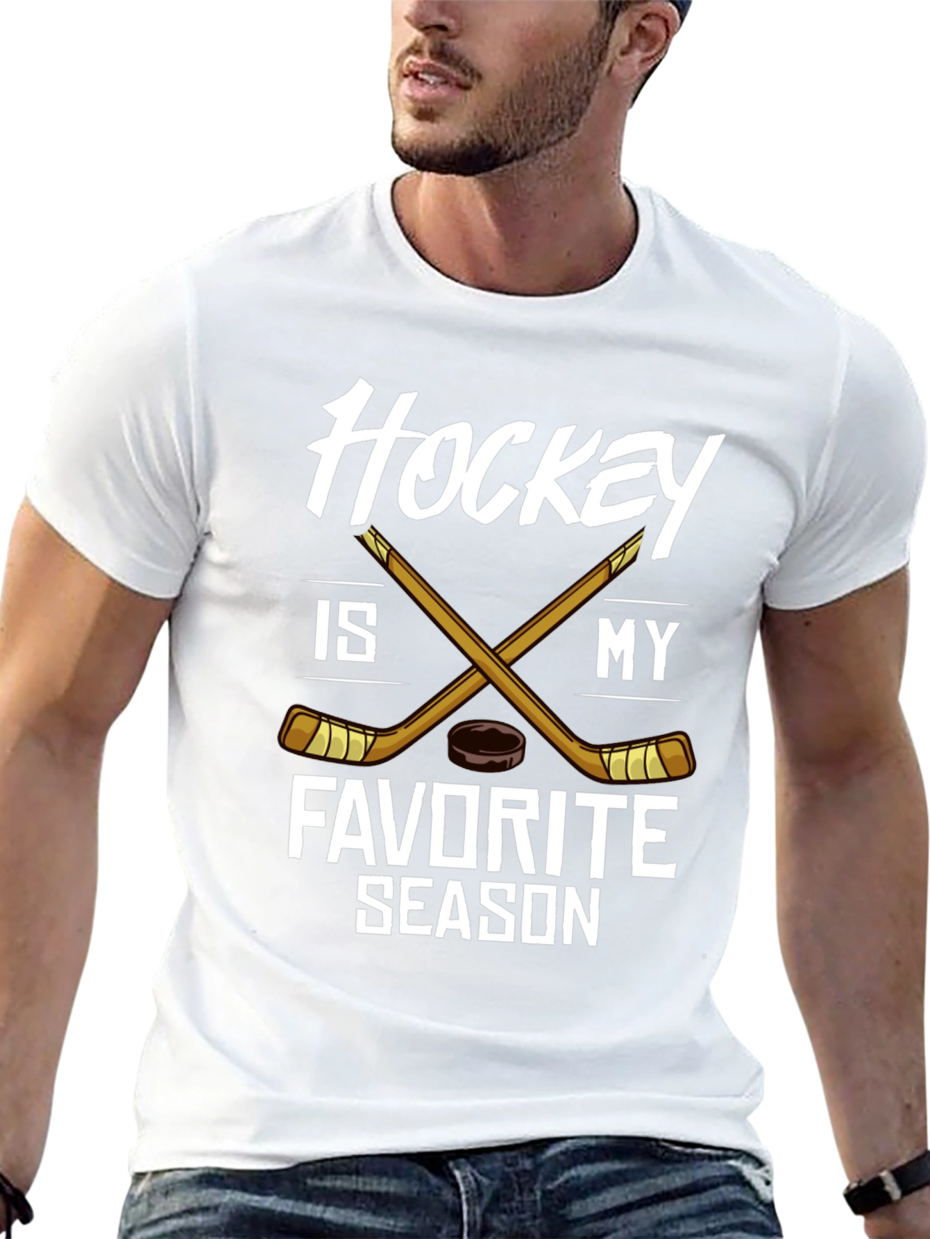 Camiseta Negra Hockey is My Favorite Season