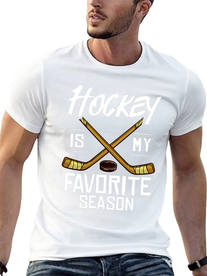 Camiseta Negra Hockey is My Favorite Season