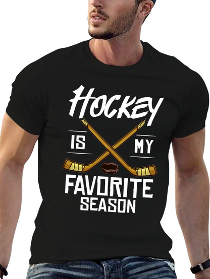 Camiseta Negra Hockey is My Favorite Season