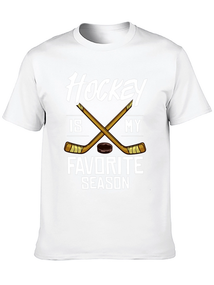 Camiseta Negra Hockey is My Favorite Season