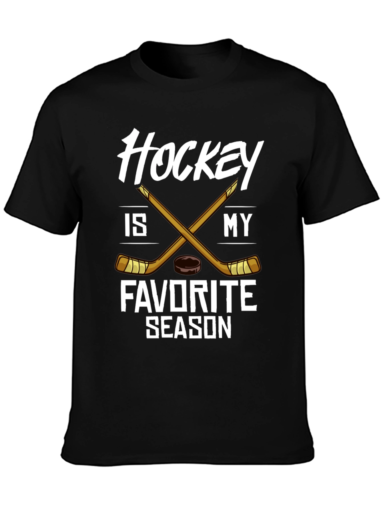 Camiseta Negra Hockey is My Favorite Season
