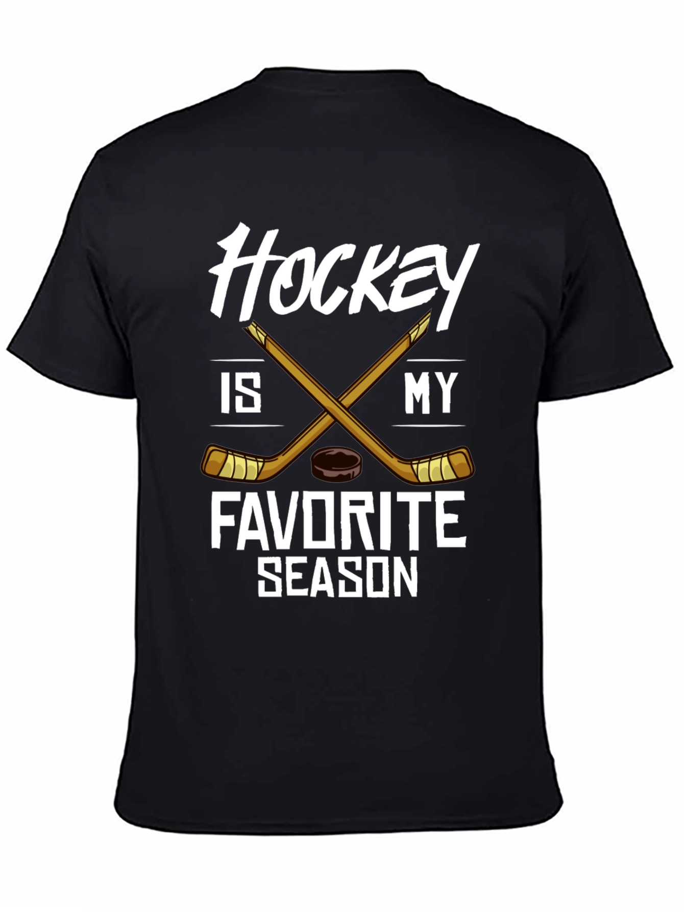 Camiseta Negra Hockey is My Favorite Season