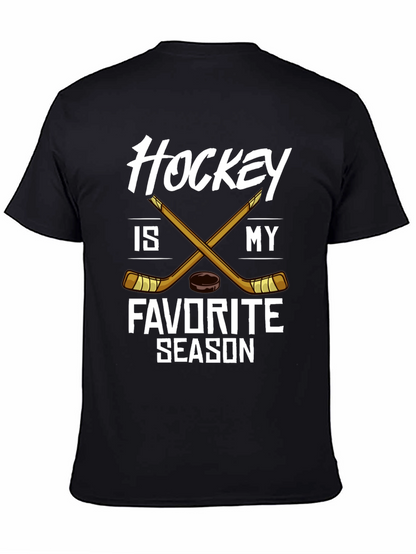 Camiseta Negra Hockey is My Favorite Season