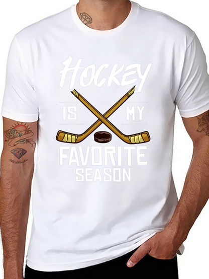 Camiseta Negra Hockey is My Favorite Season