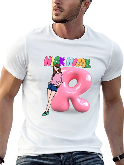 Camiseta Negra Personalizada con Nombre y Diseño Divertido
