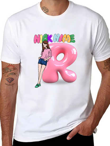 Camiseta Negra Personalizada con Nombre y Diseño Divertido