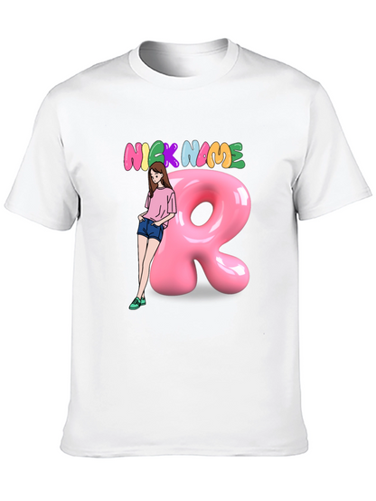 Camiseta Negra Personalizada con Nombre y Diseño Divertido