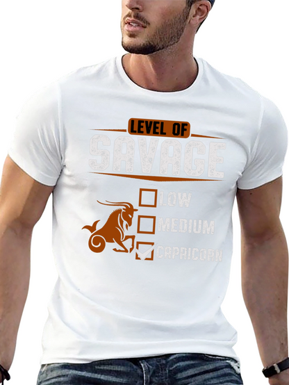 Camiseta Negra Nivel Salvaje Capricornio