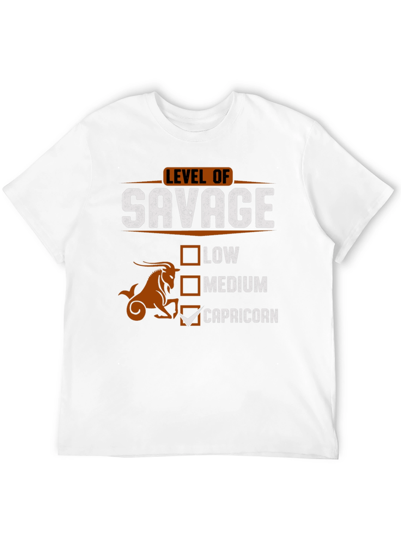 Camiseta Negra Nivel Salvaje Capricornio