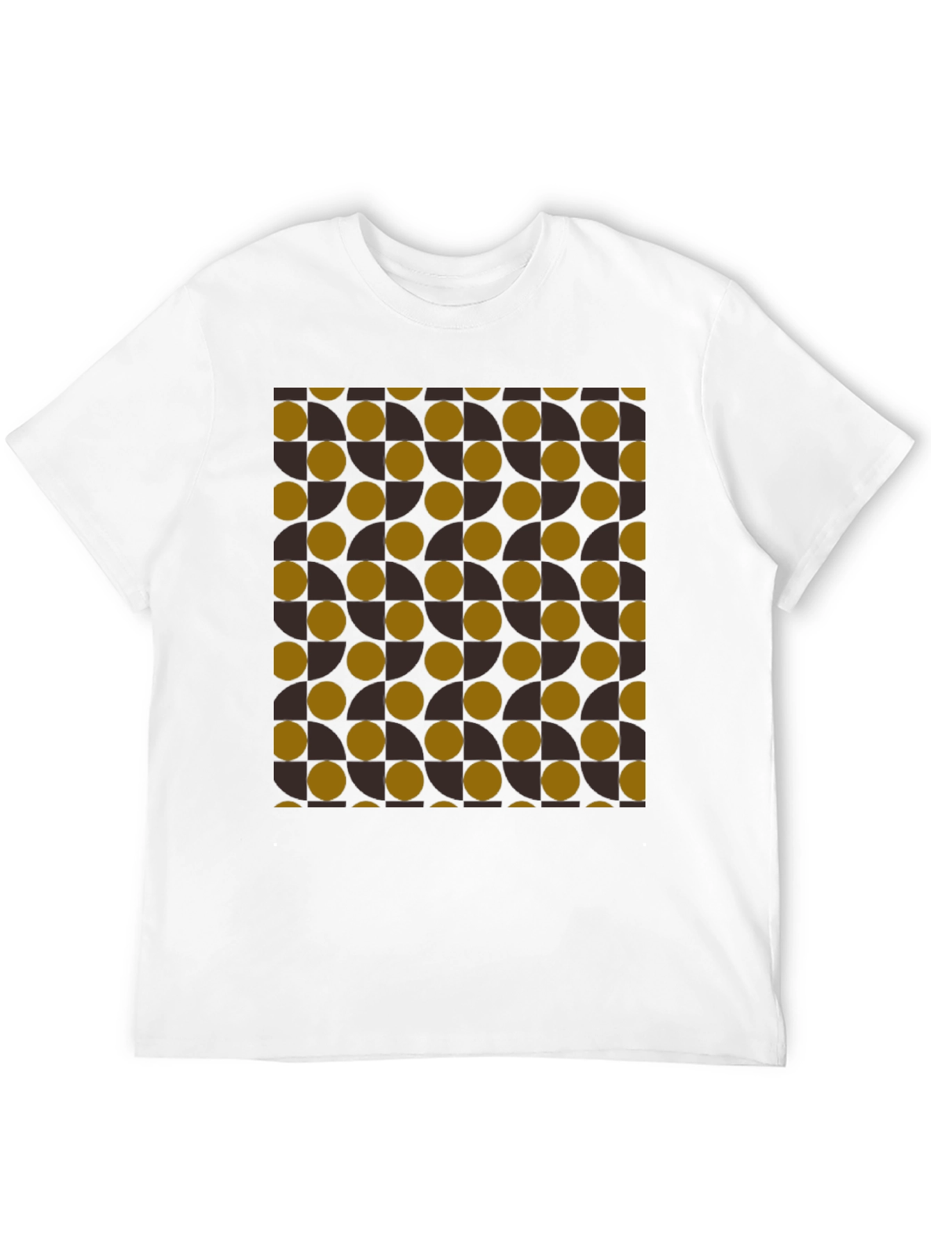 Camiseta Negra con Diseño Geométrico Abstracto