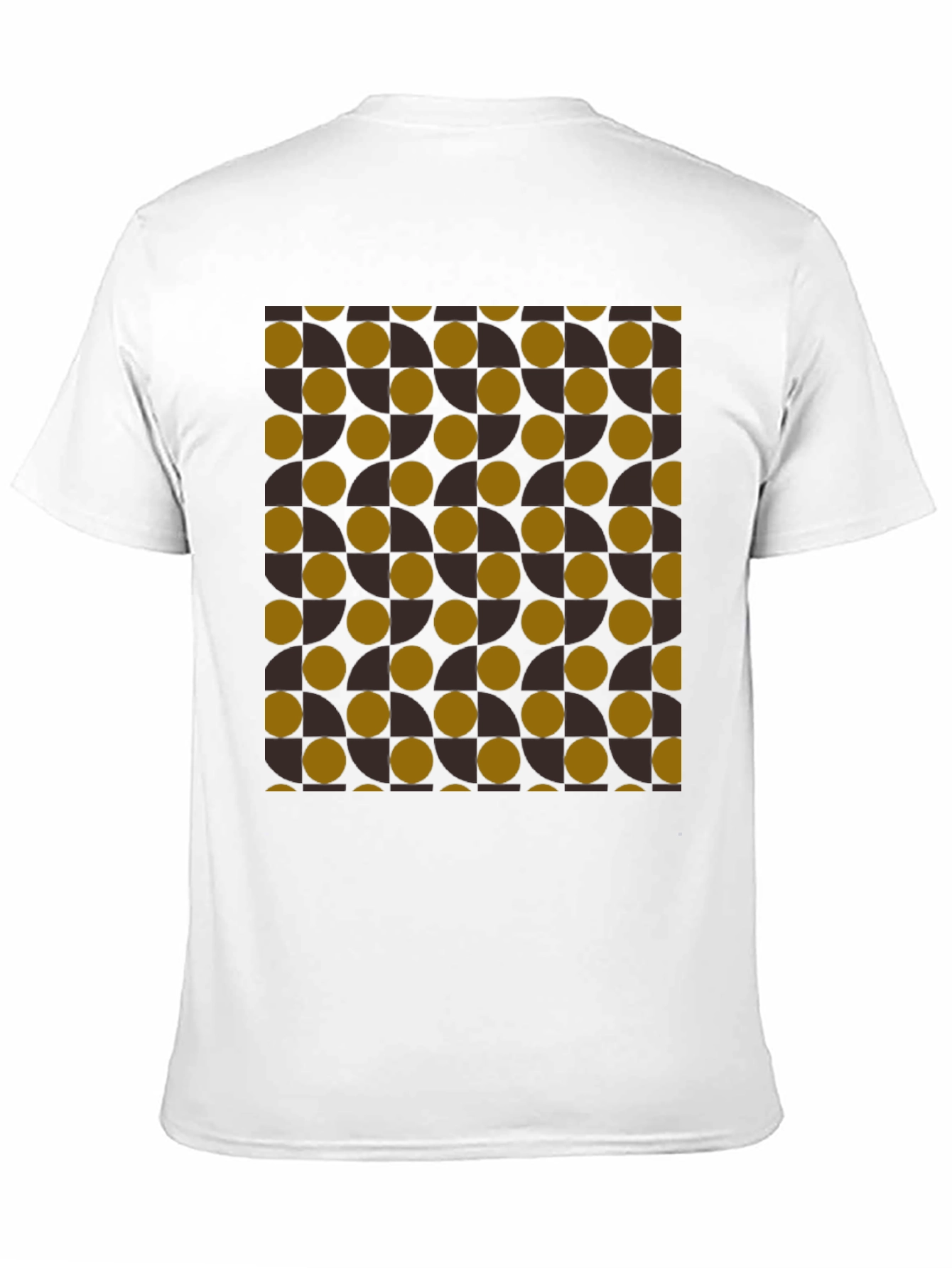 Camiseta Negra con Diseño Geométrico Abstracto
