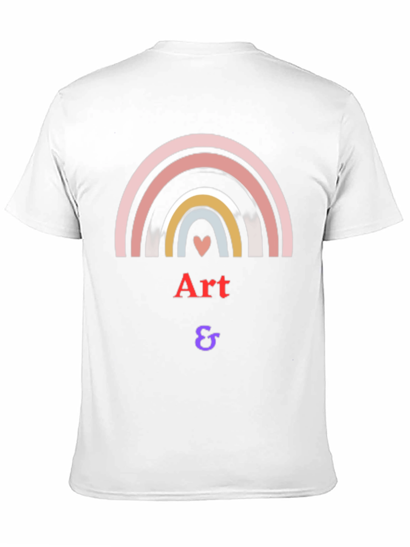 Camiseta Negra Arte & - Diseño Arcoíris
