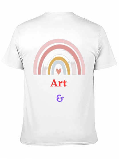 Camiseta Negra Arte & - Diseño Arcoíris