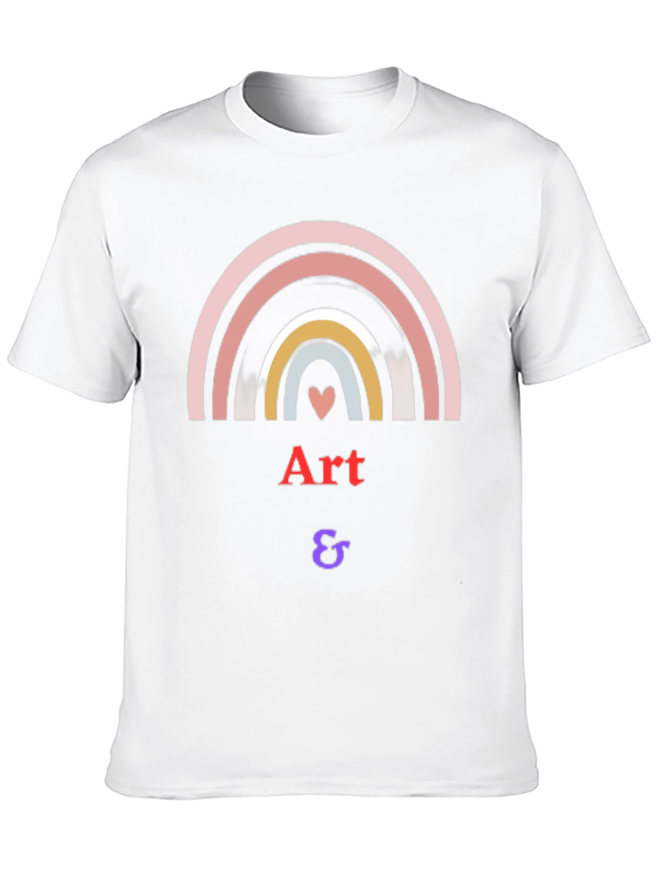 Camiseta Negra Arte & - Diseño Arcoíris