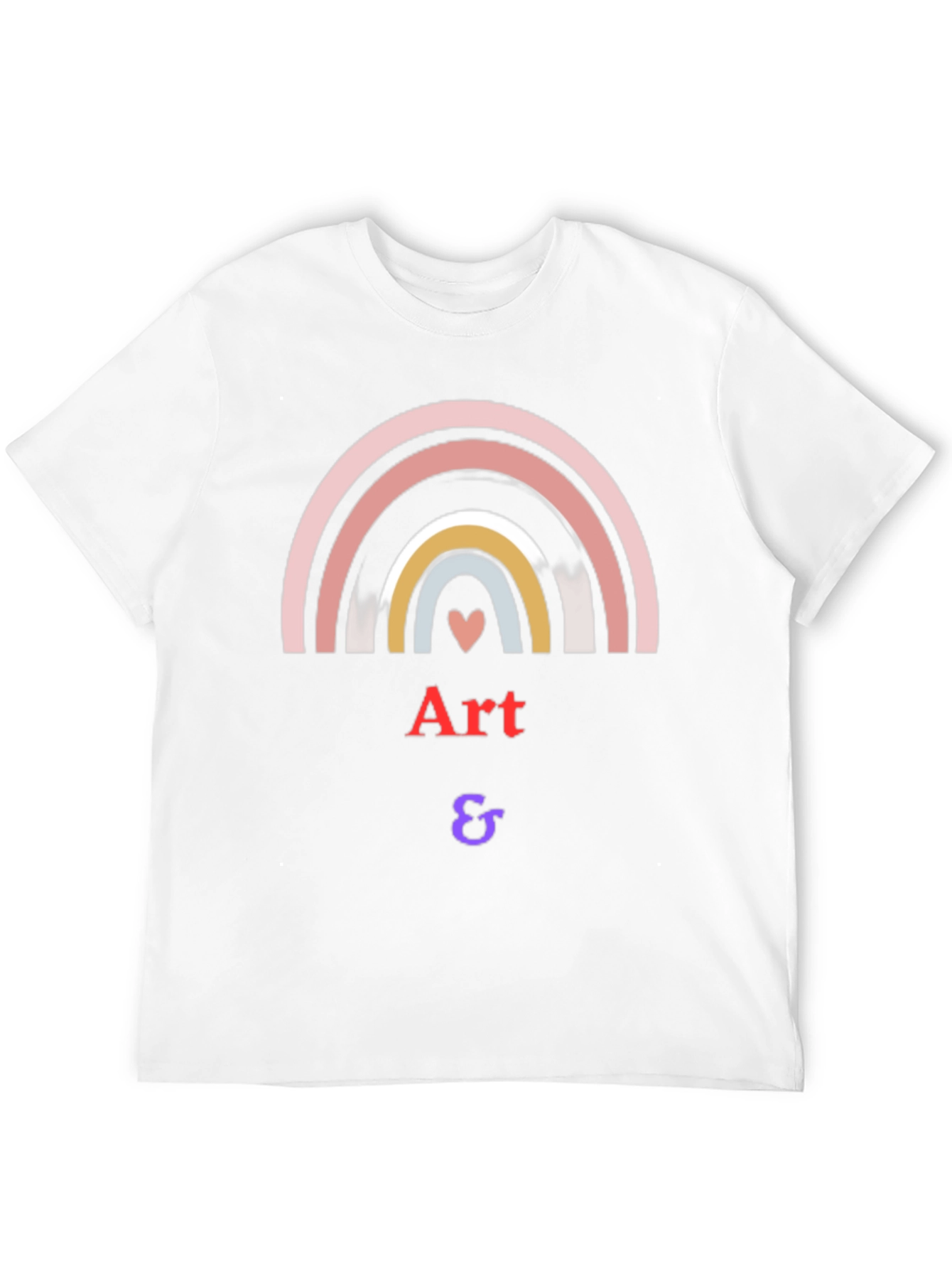 Camiseta Negra Arte & - Diseño Arcoíris