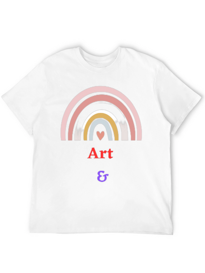 Camiseta Negra Arte & - Diseño Arcoíris