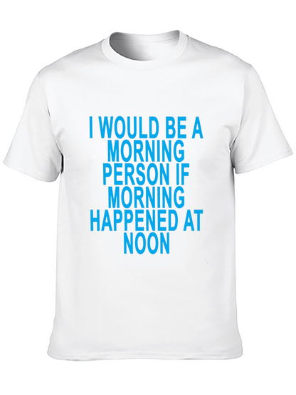 Camiseta Negra Divertida - Frase Mañanera